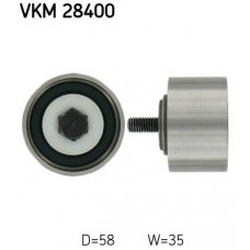 VKM 28400 SKF Паразитный / Ведущий ролик, Зубчастий ремінь