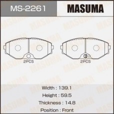 MS-2261 MASUMA Комплект гальмівних колодок