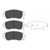KBP-9010 KAVO PARTS Комплект гальмівних колодок дисковий гальм