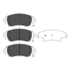 KBP-9010 KAVO PARTS Комплект гальмівних колодок дисковий гальм