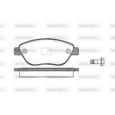 P9593.10 WOKING Комплект гальмівних колодок дисковий гальм