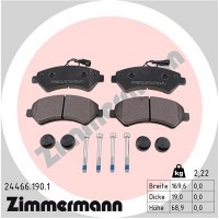 24466.190.1 ZIMMERMANN Комплект гальмівних колодок дисковий гальм