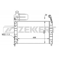MK-1287 ZEKKERT Радіатор охолодження двигуна