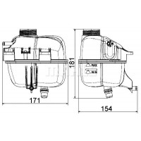 CRT 87 001S MAHLE Компенсаційний бак охолоджувальна рідина
