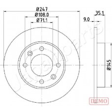 DP-0602C JAPANPARTS Гальмівний диск