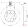 DP-0602C JAPANPARTS Гальмівний диск