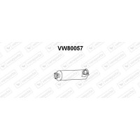VW80057 VENEPORTE Предглушник вихлопних газів