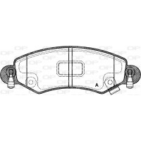 BPA0702.12 OPEN PARTS Комплект гальмівних колодок дисковий гальм