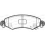 BPA0702.12 OPEN PARTS Комплект гальмівних колодок дисковий гальм