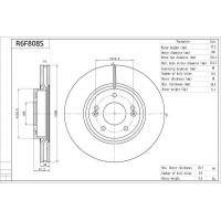 R6F808S AISIN Гальмівний диск