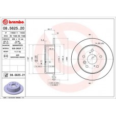 08.5625.20 BREMBO Гальмівний диск