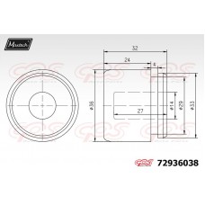 72936038 MAXTECH Поршень корпус скоби гальма