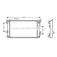 CR2033 AVA QUALITY COOLING Радіатор охолодження двигуна