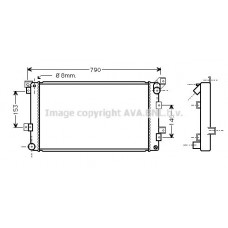CR2033 AVA QUALITY COOLING Радіатор охолодження двигуна