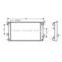 CR2033 AVA QUALITY COOLING Радіатор охолодження двигуна