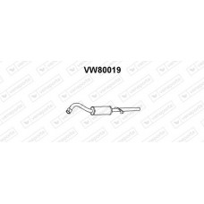 VW80019 VENEPORTE Глушник вихлопних газів кінцевий