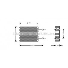 FDV022 AVA QUALITY COOLING Випарник кондиціонера