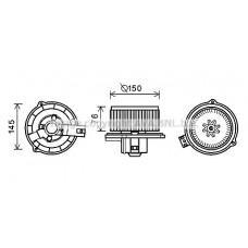 KA8249 AVA QUALITY COOLING Вентилятор салону