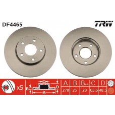 DF4465 TRW Гальмівний диск
