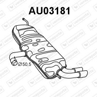 AU03181 VENEPORTE Глушник вихлопних газів кінцевий