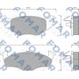FO 643281 FOMAR Friction Комплект гальмівних колодок дисковий гальм