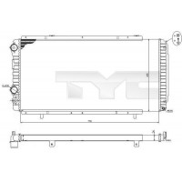 709-0014-R TYC Радіатор охолодження двигуна