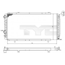 709-0014-R TYC Радіатор охолодження двигуна