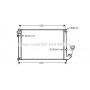 CN2139 AVA QUALITY COOLING Радіатор охолодження двигуна