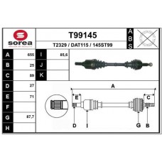 T99145 EAI Привідний вал
