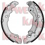 08780 KAWE Комплект гальмівних колодок