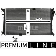 CR 19 000P MAHLE Радіатор охолодження двигуна