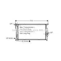 BWA2293 AVA QUALITY COOLING Радіатор охолодження двигуна