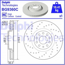 BG9360C DELPHI Гальмівний диск