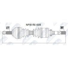 NPW-RE-008 NTY Привідний вал