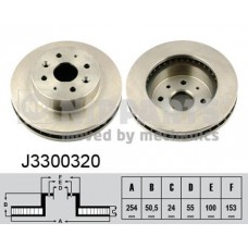 J3300320 NIPPARTS Гальмівний диск