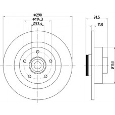 MDC2965C MINTEX Гальмівний диск