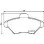 8DB 355 013-011 HELLA Комплект гальмівних колодок, дискове гальмо