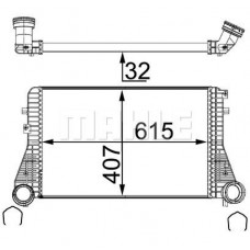 CI 83 000S MAHLE Интеркулер