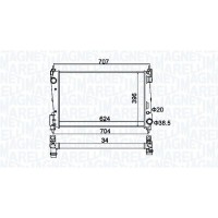 350213151200 MAGNETI MARELLI Радіатор охолодження двигуна