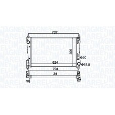 350213151200 MAGNETI MARELLI Радіатор охолодження двигуна