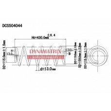 DCS504044 DYNAMATRIX Пружина ходової частини