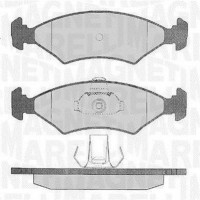 363916060248 MAGNETI MARELLI Комплект гальмівних колодок дисковий гальм