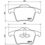 P 86 019 BREMBO Комплект гальмівних колодок дисковий гальм