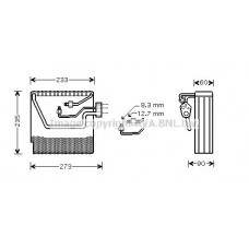 VOV111 AVA QUALITY COOLING Випарник кондиціонера