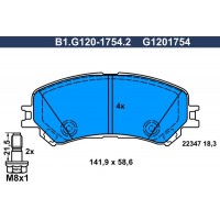 B1.G120-1754.2 GALFER Комплект гальмівних колодок дисковий гальм