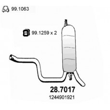 28.7017 ASSO Глушник вихлопних газів кінцевий