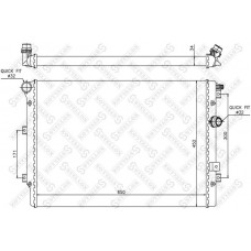 10-25412-SX STELLOX Радіатор охолодження двигуна