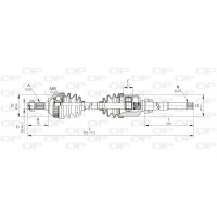 DRS6045.00 OPEN PARTS Привідний вал