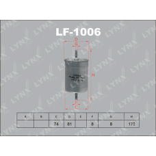 LF-1006 LYNXauto Паливний фільтр