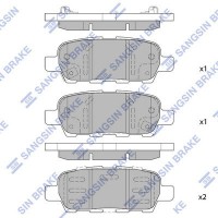 SP1250 Hi-Q КомплеК т гальмівних колодок, дискове гальмо